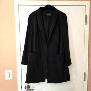 Eloquii Black long blazer size 18